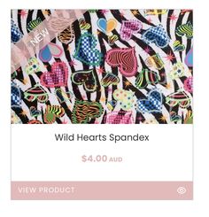 the wild hearts spandex $ 4 00 aud is on sale for $ 3 99