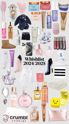 a collage of women's personal care products and perfumes with the caption which reads, wishlist 2012 - 205