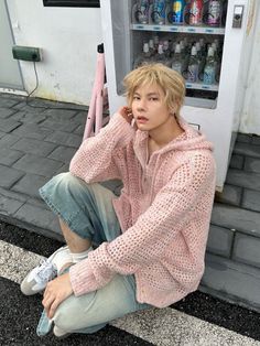 With Zipper Men's Sweaters Hoodies Knitted Cardigan Male Hollow Jackets Pink Cheap Korean Reviews Mens Knitted Cardigan, Sweatshirt Aesthetic, Loose Fit Sweater, Sweater For Men, Men's Sweaters, Winter Jacket Men, Popular Outfits, Sweaters Hoodies, Men's Knit