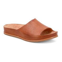 Kork-Ease® Tutsi Leather Slides | Orvis Comfortable Brown Slides With Arch Support, Brown Slides With Arch Support For Spring, Brown Spring Slides For Everyday Wear, Everyday Slides With Removable Insole And Round Toe, Brown Slides For Everyday Spring Wear, Leather Slides With Ortholite Insole For Outdoor, Brown Slides With Leather Footbed For Everyday, Casual Leather Slides For Outdoor, Comfortable Everyday Slides