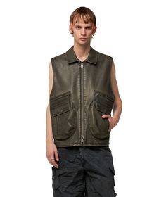 Andersson Bell, a brand known for its minimalist yet edgy designs, hails from South Korea with a vision to redefine contemporary fashion. Introducing the Etna Faux Leather Vest Jacket for Fall/Winter 2024. This popular model combines the elegance of a vest with the practicality of a jacket, making it a versatile addition to your wardrobe. The rich Marrón color adds a touch of sophistication, perfect for layering during the colder months. Elevate your style with this stylish piece, available at S Leather Vest Jacket, Beatle Boots, Patagonia Down Sweater, Jacket Making, Faux Leather Vest, Military Pants, Fall Winter 2024, Style Upgrade, Wool Beanie