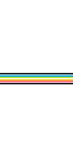 a white background with multicolored lines in the center and bottom half, on top of each other