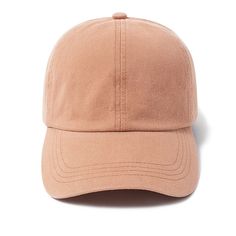 Solid Baseball Hat- Peach Spring Baseball Cap With Curved Visor, Solid Dad Hat With Curved Visor For Spring, Spring Dad Hat With Curved Visor, Solid Adjustable Baseball Cap For Spring, Trendy Solid Color Adjustable Dad Hat, Trendy Adjustable Solid Dad Hat, Casual Orange Baseball Cap With Curved Brim, Trendy Orange Baseball Cap With Curved Brim, Affordable Beige Cotton Baseball Cap