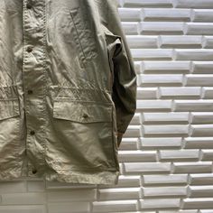 "PLEASE READ DESCRIPTION BELOW BEFORE BUYING👇🏻 *ITEM:Vintage Grandeur jacket *ITEM DETAILS: 👇🏻 Please be aware that all vintage items will usually show a few signs of wear or fading due to age, but anything visible such as stains or holes, and serious flaws have been photographed.For any further information on this item please contact us and we will be happy to help. *SIZE:LARGE *ACTUAL SIZE MEASUREMENT: 👇🏻 *PIT TO PIT(WIDTH):24\"INCHES *LENGTH(FROM SHOULDER):30\"INCHES *ALL MEASUREMENTS A Vintage Cotton Utility Jacket For Outdoor Activities, Vintage Cotton Utility Jacket For Outdoor, Vintage Khaki Windbreaker With Pockets, Vintage Windbreaker With Pockets For Streetwear, Casual Khaki Windbreaker With Flap Pockets, Vintage Windbreaker With Pockets For Outdoor Activities, Vintage Utility Jacket With Cargo Pockets For Streetwear, Vintage Streetwear Parka With Pockets, Vintage Outdoor Outerwear With Flap Pockets