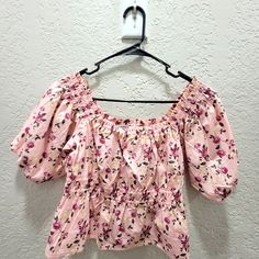 Pink Shirt With Roses. No Stains No Tears. Never Used. Rose Shirts, No Tears, Pink Shirt, Shirt Color, Pink Ladies, Colorful Shirts, Roses