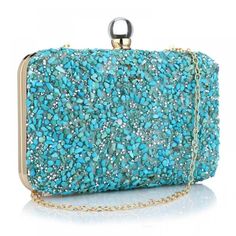 Size - 7.87''(L)*4.7"(H)*2.16''(W).This Evening Clutch Will Give You A Movie Star Glow At Weddings Or Cocktail Party. Keep Your Accessory Collection On Trend And Unique. Occasions - Womens Evening Purses Designed For Use During Normal Occasions And With More Casual Or Formal Clothing. Shoulder Bag Are Perfect For Party, Evening, Wedding, Dinner, Shopping, Travel And So On. Design - Gets Wedding Crossbody Bags Wallets, For Women Come In Many Different Styles, Like Crossbody Bags, Casual Bags, Han Blue Rhinestone Clutch Bag, Blue Rhinestone Evening Bag, Blue Evening Bag With Rhinestones, Blue Rhinestone Clutch For Events, Light Blue Rectangular Evening Bag, Blue Rhinestone Clutch Evening Bag, Light Blue Rectangular Evening Clutch, Blue Embellished Rectangular Clutch, Chic Blue Embellished Bag