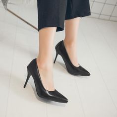 Heels:Approx 9cm Platform:Approx cm Upper Material:Pu Leather Outsole:Rubber If your foot is a little wide and fat, we suggest you choose 1 size larger, pls measure your foot length and choose a correct size. Thank you! Size Chart: Euro/CN 34 = foot length 21.5-22cm (Foot width=8-8.5cm) Euro/CN 35 = foot length 22-22.5cm (Foot width=8.5cm) Euro/CN 36 = foot length 22.5-23cm (Foot width=8.5-9cm Euro/CN 37 = foot length 23-23.5cm (Foot width=9cm) Euro/CN 38 = foot length 23.5-24m (Foot width=9-9.5 Casual Pointed Toe Court Shoes With Padded Heel, Casual Court Shoes With Padded Heel And Pointed Toe, Casual Pointed Toe Court Shoes For Party, Fitted Heels With Round Toe For Office, Casual Fitted Heels With Round Toe, Casual Round Toe Fitted Heels, Casual High Heel Court Shoes With Padded Heel, Casual High Heel Court Shoes For Office, Fitted Flat Heel Court Shoes For Fall