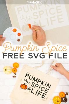 pumpkin spice free svg file for the fall