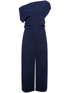 navy blue crepe texture concealed rear zip fastening asymmetric neck one-shoulder draped detailing fitted waistline side slits straight hem mid-length Navy Blue Midi Dress, Midi Dress Blue, Grey Midi Dress, Strapless Midi Dress, Yoko London, City Dress, Asymmetrical Neckline, Navy Midi Dress, Midi Cocktail Dress