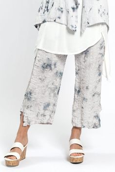 Linen Pant - A pull-on pant with plenty of style, this pair has a vented hem on an ankle-length silhouette. Linen Pant, Artful Home, Pull On Pants, Linen Pants, Get Inspired, Ankle Length, Original Art, Shop Now, Pants