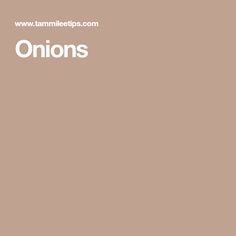 the words onions are written in white on a brown background