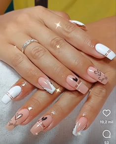 Makeup Nails Designs, Nails Yellow, Pretty Nail Art Designs, White Nail, Nail Designs Spring, Pretty Acrylic Nails