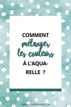 the words comments in french on a blue and white background with polka dotes