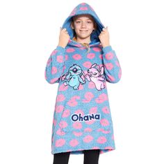 PRICES MAY VARY. Disney Design - Wrap your little Disney fan in this cosy hooded blanket kids will love! Stylish and comfortable in equal measures it's perfect for cosy evenings in. Choose from a range of styles For Kids and Teens - Our blanket hoodie for kids comes in one size fits all for kids and teenagers and the oversized style provides a comfortable fit. See images for the sizing chart Soft Cosy Fleece - This Disney hoodie is made with super-soft fleece (100% Polyester) and features a hood Stitch Gifts, Disney Hoodie, Styles For Kids, Kid N Teenagers, Stitch Gift, Disney Hoodies, Disney Designs, Stitch And Angel, Blanket Hoodie