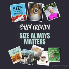 a collage of different books and pictures with the title, size always matters for older people