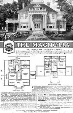 an old house that is featured in the magazine, the magnolia with plans for it