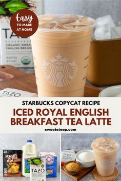 starbucks iced royal english breakfast tea latte