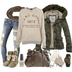 Comfy #fbrepost Winter Outfits Warm, Comfy Winter, Pullover Outfit, Mode Casual, Winter Mode, 가을 패션, Casual Winter Outfits, Winter Clothes, Fashion Mode