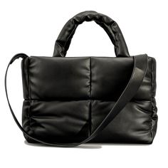 PRICES MAY VARY. 🌟【13*4*8.3in】The large shoulder bag is made of high quality polyester material, padded with down cotton. The polyester lining is tear-resistant and durable,The bag feels comfortable inside and out,soft as a pillow.🌟【Warm tips】Please check the size of this bag before purchasing, the outer size is 13*4*8.3in, this bag can't hold a laptop, but it can hold an ipad. For details, please click the video to watch, thank you~ 🌟【Interior Structure】Designed with an inner zipper pocket f Puffer Tote Bag, Winter Purses, Winter Tote, Winter Handbags, Cotton Purse, Quilted Handbag, Winter Bags, Quilted Tote Bags, نظارات شمسية