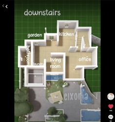 the floor plan for a house with different rooms