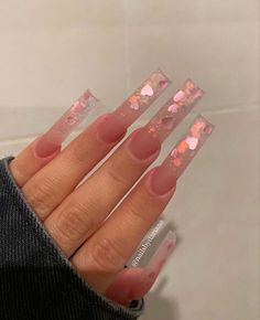 Girly Nails, Acrylic Nails Nude, Vday Nails, Classy Acrylic Nails, Short Square Acrylic Nails, Long Acrylic