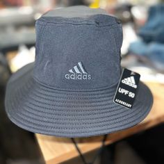 Brand New Adidas Bucket Hat Has Adjustable Drawstring Upf 50 - Blocks 98% Of Sun Rays Adidas Bucket Hat, Men Adidas, Sun Rays, Adidas Black, Black Adidas, Upf 50, Adidas Men, Bucket Hat, Accessories Hats