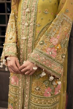 Organza Kameez, Mohsin Naveed Ranjha, Dupatta Border, Embroidered Sharara, Mehndi Dress, Desi Wear