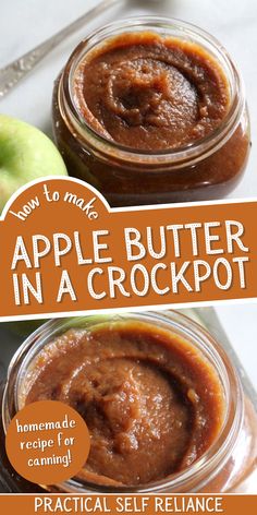 an apple butter in a crockpot recipe for canning