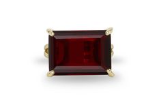 Boasting a bold, red luster of this Garnet jewelry ring. This adorable 14k gold-filled ring flaunts an emerald-cut Garnet in prongs. Lovely fashion jewelry for every occasion or a heart-warming gift for her birthday, wedding anniversary, or any lovely event. ☛ 𝒜𝐵𝒞 - Add Engraving - https://etsy.me/2ZSRjhu ☛ Ring size - Select the size you would like from the drop down menu ♥ Gemstone Type - Garnet (Lab created) ♥ Gemstone Size - 13x18mm ♥ Gemstone Cut - Rectangle ♥ Metal Type (Main Photo) - 1 Red Rectangular Ring With Polished Finish, Red Rectangular Rings With Polished Finish, Rectangular Red Rings With Polished Finish, Red Rectangular 14k Gold Ring, Elegant Ruby Ring With Rectangular Polished Finish, Elegant Rectangular Ruby Ring With Polished Finish, Red Rectangular 14k Gold Jewelry, Rectangular Red 14k Gold Jewelry, Formal Red Ruby Ring With Rectangular Stone