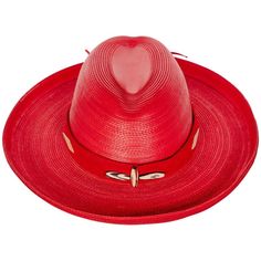 Patricia Underwood Red Leather Western Hat, 1980s | From a unique collection of rare vintage Hats at https://www.1stdibs.com/fashion/accessories/hats/. Vintage Red Fedora With Curved Brim, Red Adjustable Fedora With Curved Brim, Adjustable Red Panama Hat With Flat Brim, Red Western Fedora With Short Brim, Red Fedora For Kentucky Derby With Curved Brim, Western Style Red Fedora With Short Brim, Red Fedora With Curved Brim For Formal Occasions, Red Curved Brim Hat Band For Rodeo, Red Fedora Hat For Formal Occasions