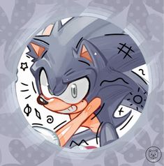 an image of sonic the hedgehog in a circle