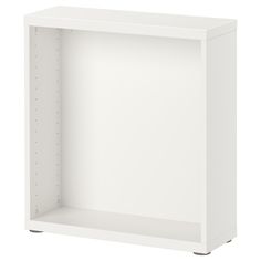 a white shelf with two shelves on one side and an open drawer on the other