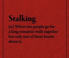 a red book with the words stalking written in black on it's front cover