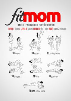 an exercise poster with instructions for the exercises