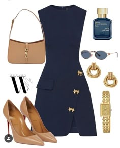 Lunch Outfits Classy, Outfit Ideas Expensive Look, Cocktail Lunch Outfit, Sleek Chic Aesthetic, Expensive Fashion Outfits, Stylish Work Outfits Summer Classy Chic, Feminine Date Night Outfit, Government Outfit, Summer Graduation Outfit Guest