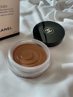 Makeup Aesthetic Chanel, Chanel Bronzer Soleil, Chanel Soleil Tan Bronzer, Chanel Bronzing Cream, Chanel Bronzer Aesthetic, Chanel Aesthetic Makeup, Makeup Product Aesthetic, Bronzer Aesthetic, Chanel Cream Bronzer