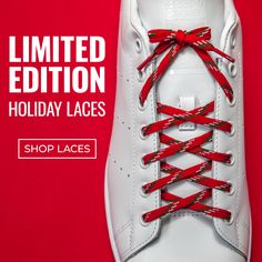 Deck your shoe holes with threads of jolly with our brand new Limited Edition Holiday Laces. With sizes ranging from 29" to 54", these festive foot decorations make the perfect stocking stuffer for anyone in your life with feet. Computers Tablets And Accessories, Perfect Stocking Stuffers, Stocking Stuffer, Limited Editions, Converse Sneaker, Stocking Stuffers