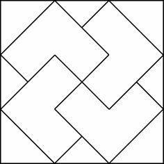 a black and white geometric design