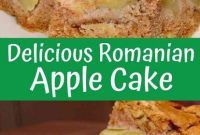 delicious roman apple cake is cut in half and stacked on top of each other with the words delicious roman apple cake below it