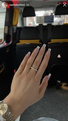 Bridesmaids Nails, Simple Acrylic Nails, Square Acrylic Nails, Classy Nails, Chic Nails