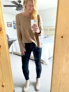 Monday workwear! 15% jeans at Abercrombie with code FALL15 // Workwear / casual workwear / womens sweaters / taupe sweaters / neutral outfits / office outfits / target style / pink lily / Abercrombie / fall boots / black jeans Follow my shop @russells_onthelake on the @shop.LTK app to shop this post and get my exclusive app-only content! #liketkit #LTKworkwear #LTKstyletip #LTKunder50 @shop.ltk https://liketk.it/3S7hc Sweaters Neutral, Fall Boots Black, Taupe Sweater, Neutral Outfits, Workwear Casual, Workwear Style