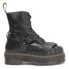 PRICES MAY VARY. Crafted with premium and durable leather upper Soft and breathable textile and leather lining for comfort Leather lined footbed for cushioning and support Buckle and lace up closure for secure fit Durable PVC sole for grip and traction Dr. Martens Unisex Jadon Harness Paris Leather Black Boots 8 W / 7 M US Lugz Boots, Chelsea Boots Heel, Leather Black Boots, Doc Marten, Fur Lined Boots, Outdoor Boots, Comfortable Sneakers, Mid Calf Boots, Waterproof Boots