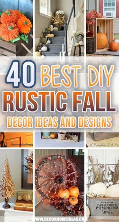 the best diy rustic fall decor ideas and designs