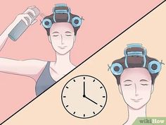 3 Ways to Style Hair With Hot Rollers - wikiHow Hair Styles