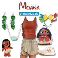 Moana Disneybound, Merida Outfit, Moana Outfit, Disney Park Outfit, Disney Attire, Disney Trip Outfits