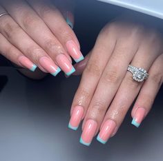 60 Blue French Tip Nail Art Ideas for Retro Vibes Blue French Tip, Trendy Manicure, Long Almond Nails, French Tip Nail Art, Blue French Tips, Long Square Nails, French Tip Nail Designs, Blue Polish, Blue Tips