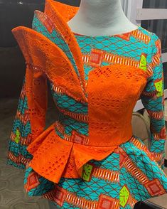 Latest Ankara Peplum Tops And Skirt, Latest Igbo Blouse Styles, Latest Igbo Blouse, Igbo Blouse Styles, Latest Ankara Peplum Tops, Ankara Peplum Tops, Unique Ankara Styles, Traditional African Clothing