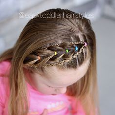 Easy Toddler Hairstyles, Pull Through Braid, Peinados Fáciles Para Cabello Corto