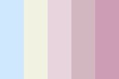 pastel color swatches from different shades of pink, blue, and white to light purple