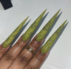 Gel Green Nails, Nail Sets, Bling Acrylic Nails, Minimalist Nails, Acrylic Nails Coffin